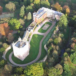 Appleby Castle from the air.